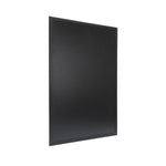 Ardoise murale cadre en bois noir avec feutre craie et fixations Securit 60x80cm — CU918