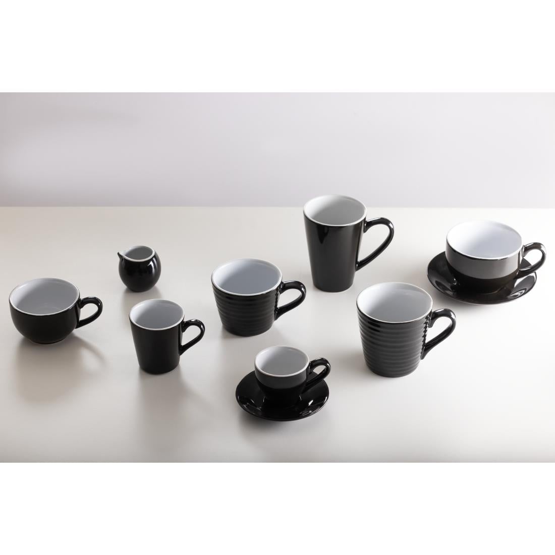 Mugs Aroma Olympia Café noirs 230ml (lot de 6) — CU960