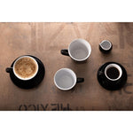 Soucoupes expresso Olympia Café noires 116mm (lot de 12) — CU955