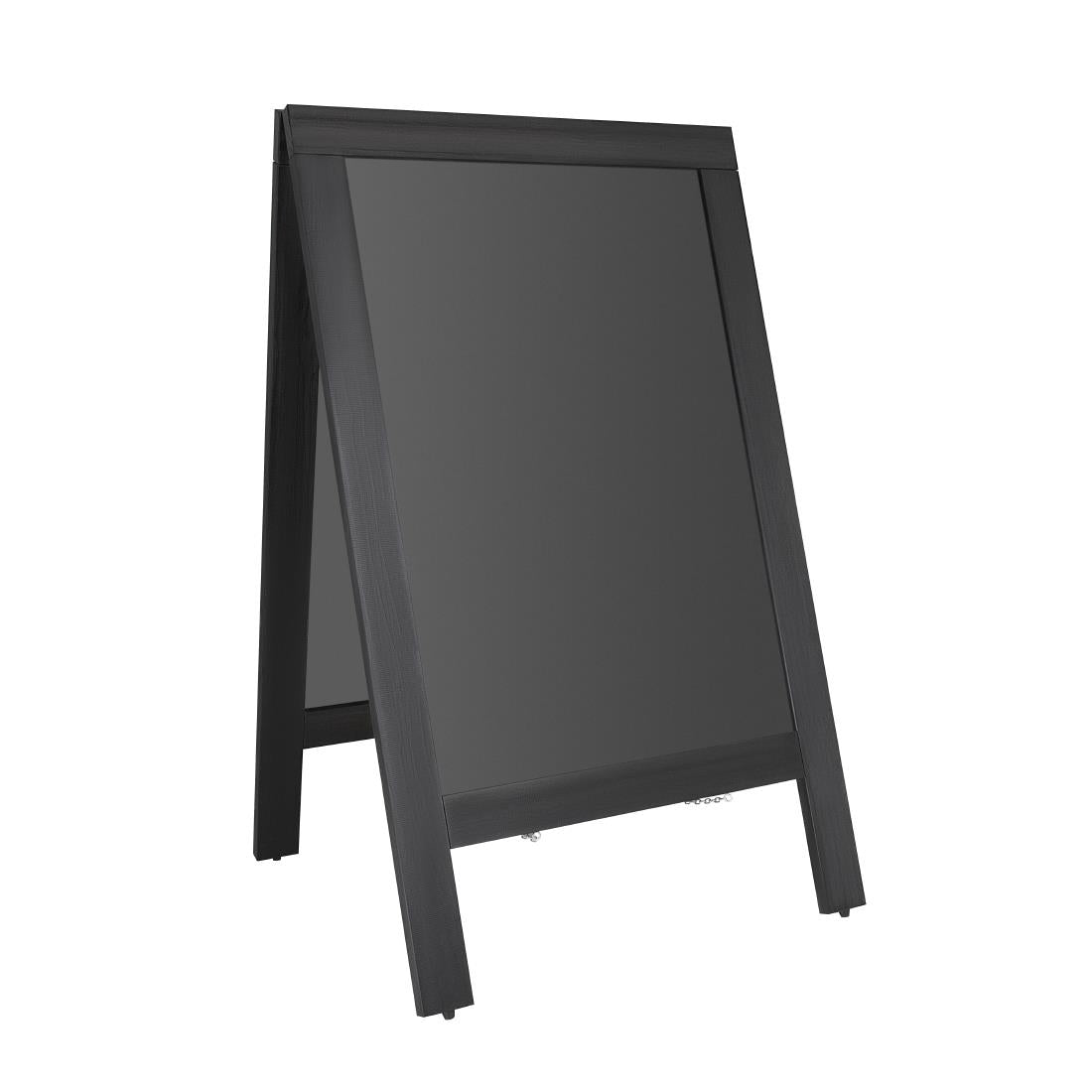 Panneau de trottoir avec cadre en bois noir Olympia 700x1200mm — CU993