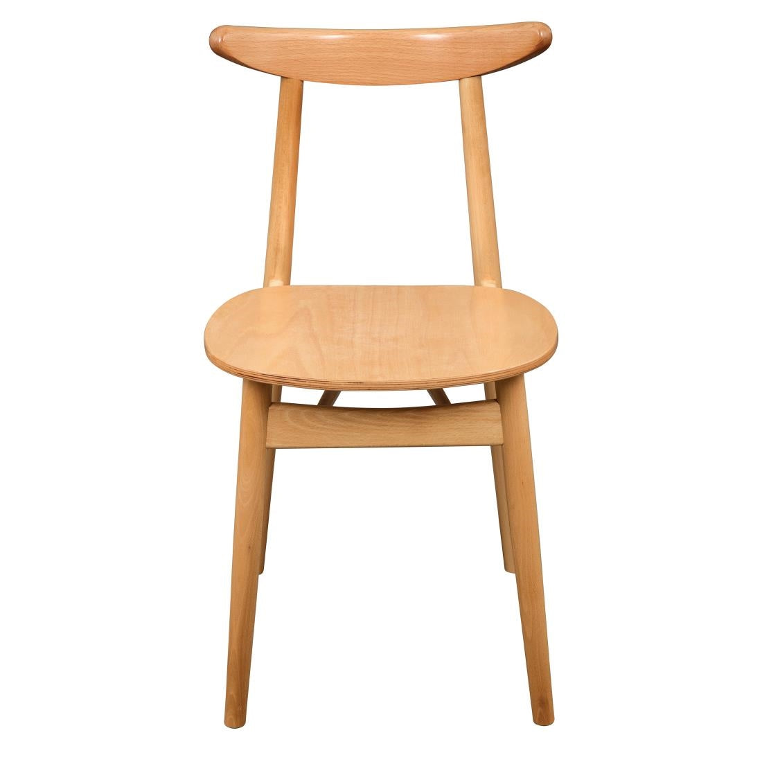 Chaises en bois courbé Fameg Cowhorn hêtre naturel (lot de 2) — CW007
