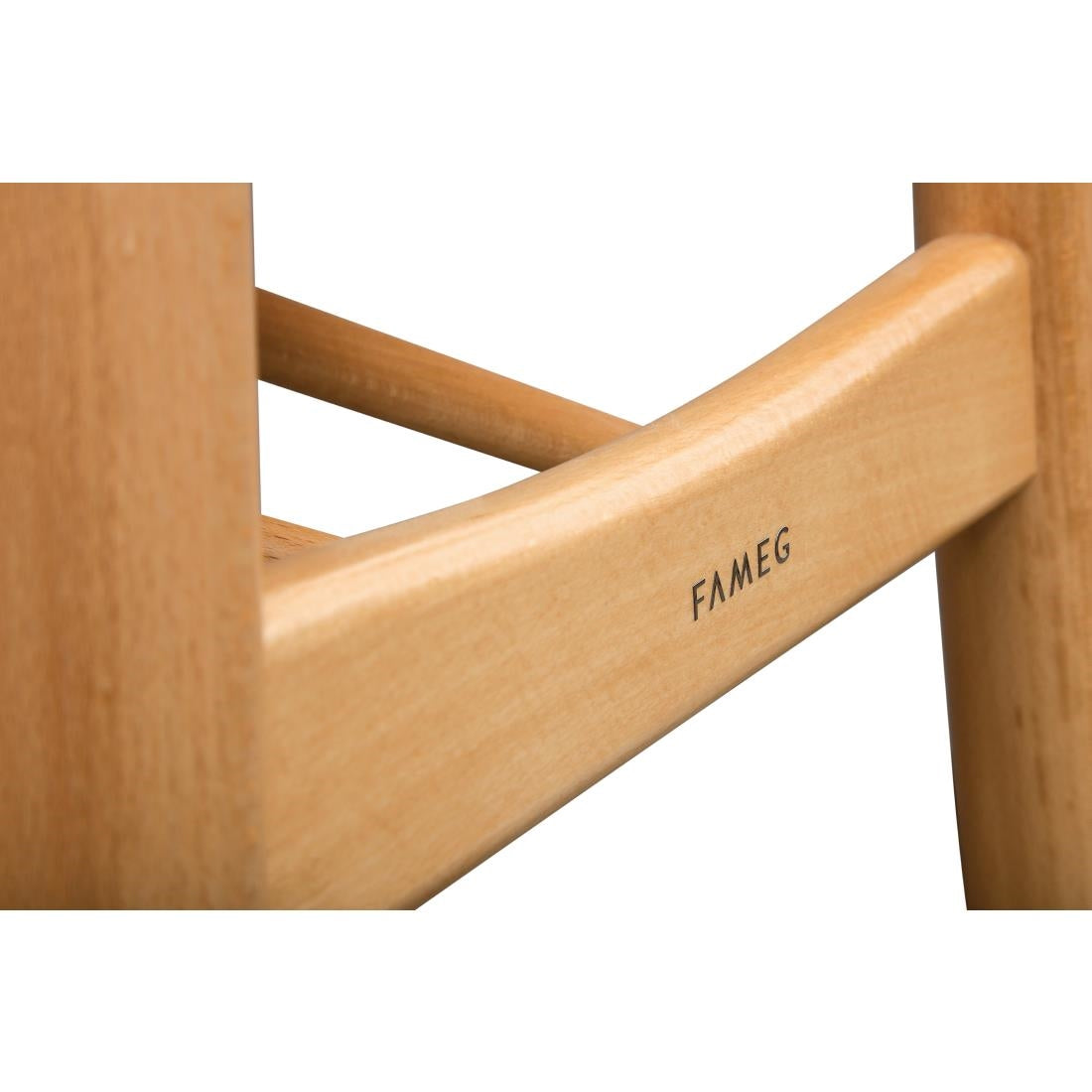 Chaises en bois courbé Fameg Cowhorn hêtre naturel (lot de 2) — CW007
