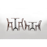 Chaises bistrot en bois courbé Fameg finition noyer (lot de 2) — CF139