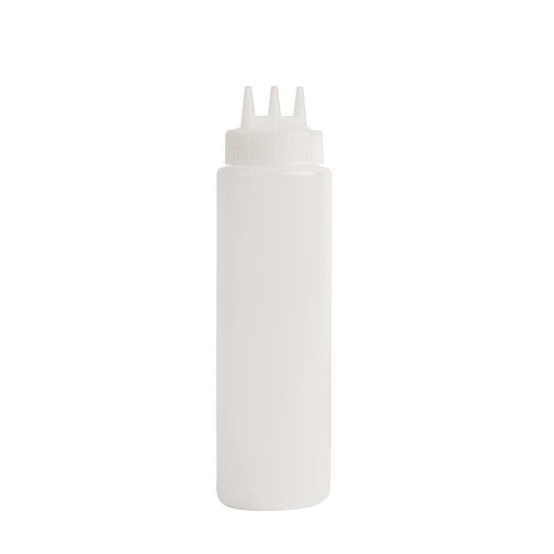 Bouteille souple transparente 3 embouts Vogue 681ml — CW725