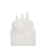 Bouteille souple transparente 3 embouts Vogue 681ml — CW725