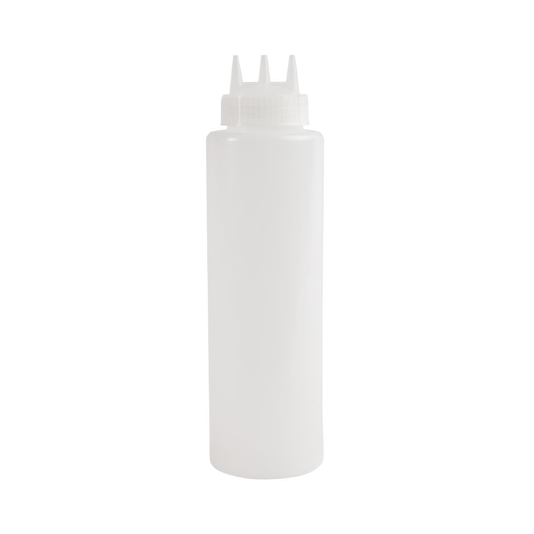 Bouteille souple transparente 3 embouts Vogue 908ml — CW726