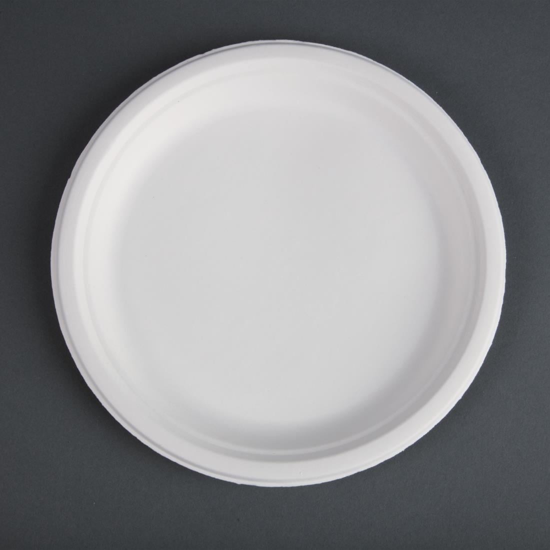 Assiettes en bagasse compostables Fiesta Compostable 26 cm (lot de 50) — CW904