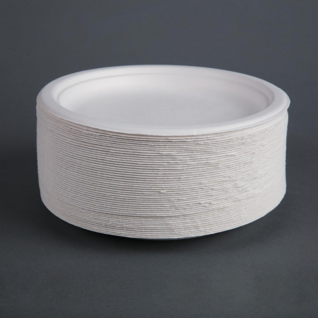 Assiettes en bagasse compostables Fiesta Compostable 17,9 cm (lot de 50) — CW905