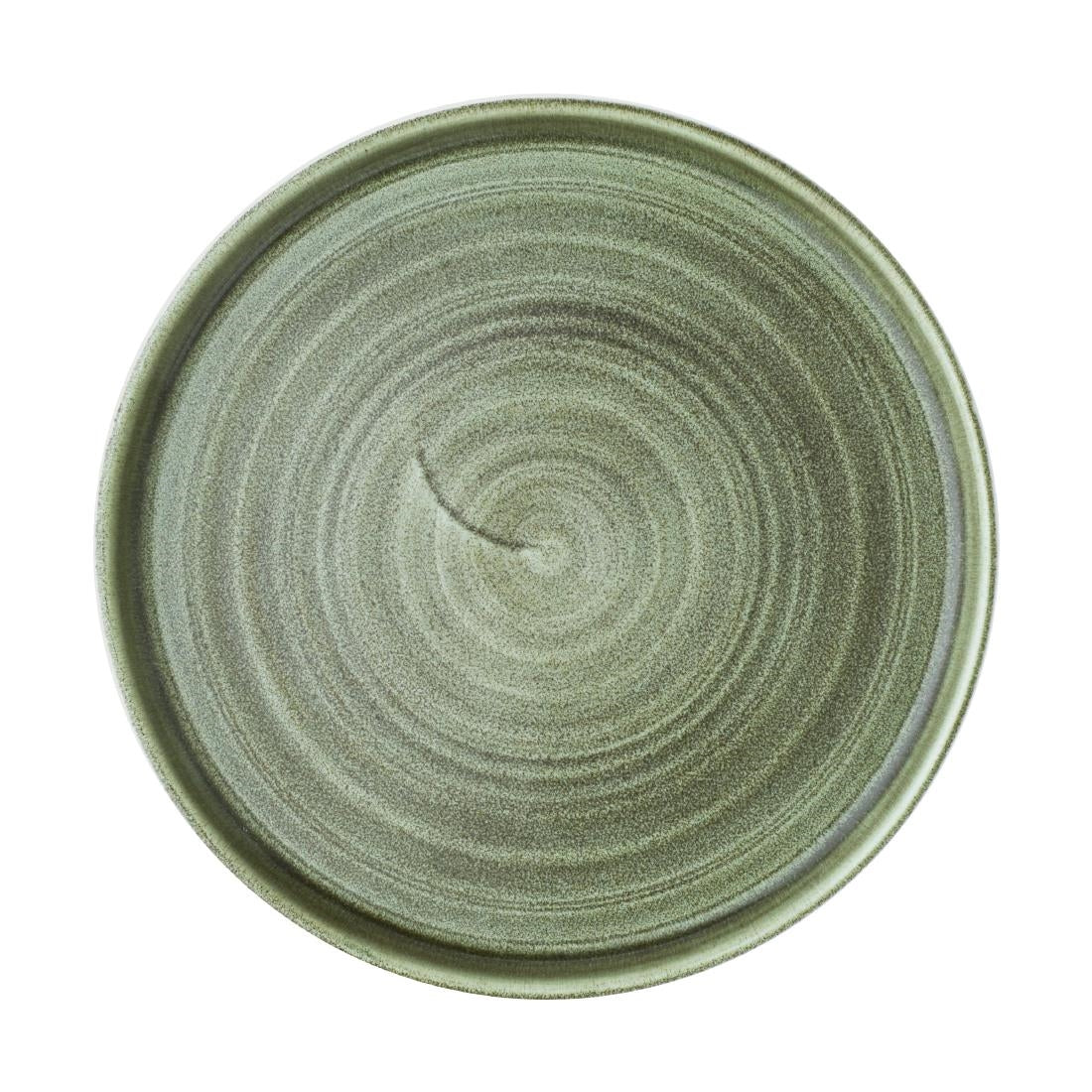 Assiettes avec rebord Churchill Stonecast Patina Green 210mm (lot de 6) — CX644