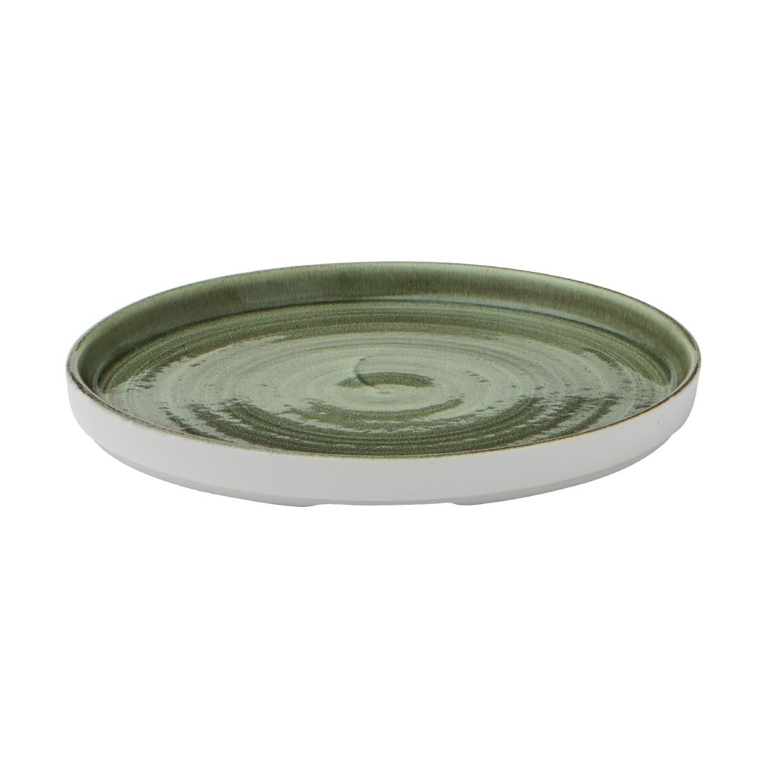 Assiettes avec rebord Churchill Stonecast Patina Green 210mm (lot de 6) — CX644