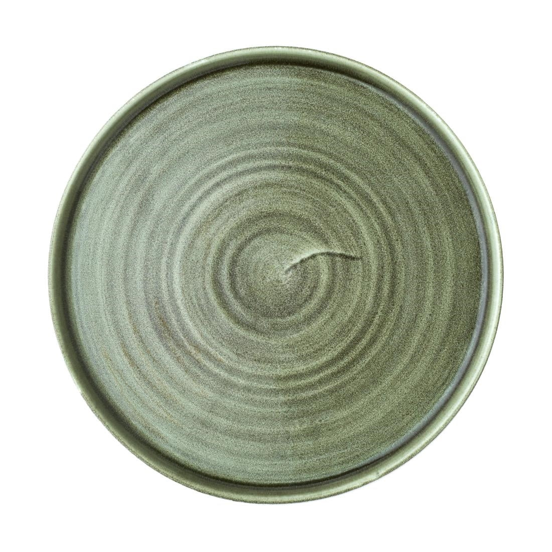 Assiettes avec rebord Churchill Stonecast Patina Green 260mm (lot de 6) — CX645