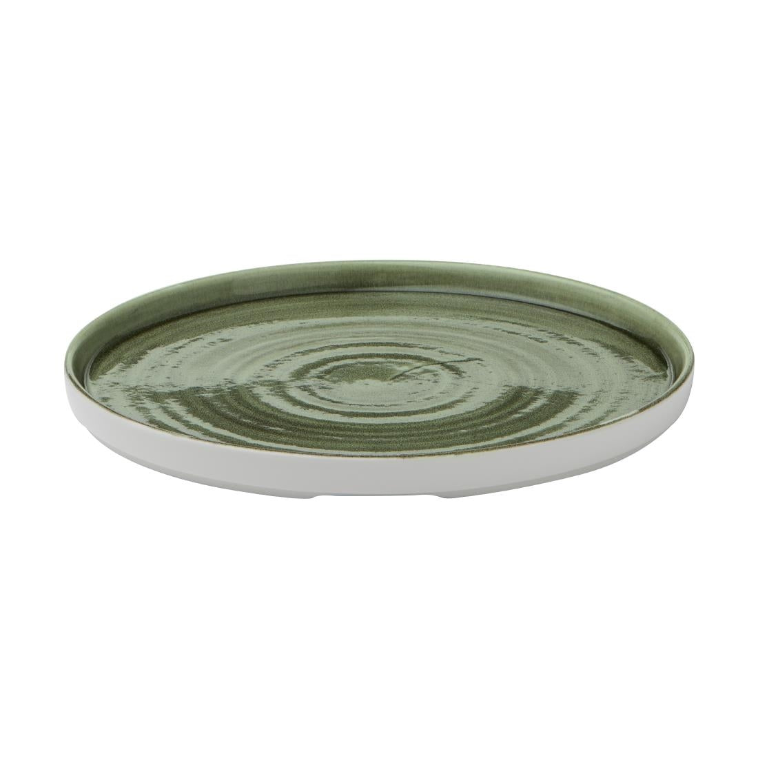 Assiettes avec rebord Churchill Stonecast Patina Green 260mm (lot de 6) — CX645