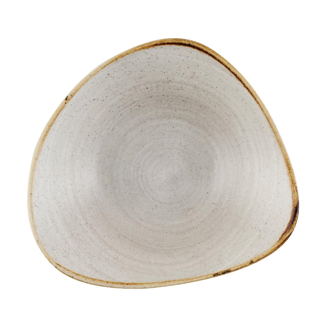 Bols triangulaires Churchill Stonecast Raw Lotus Grey 178mm (lot de 12) — CX656