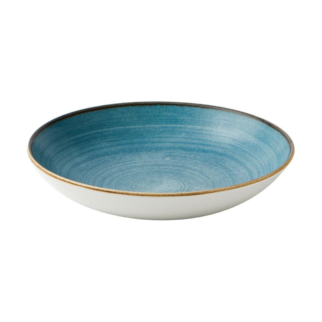 Assiettes coupes rondes Churchill Stonecast Raw Evolve Teal 248mm (lot de 12) — CX661