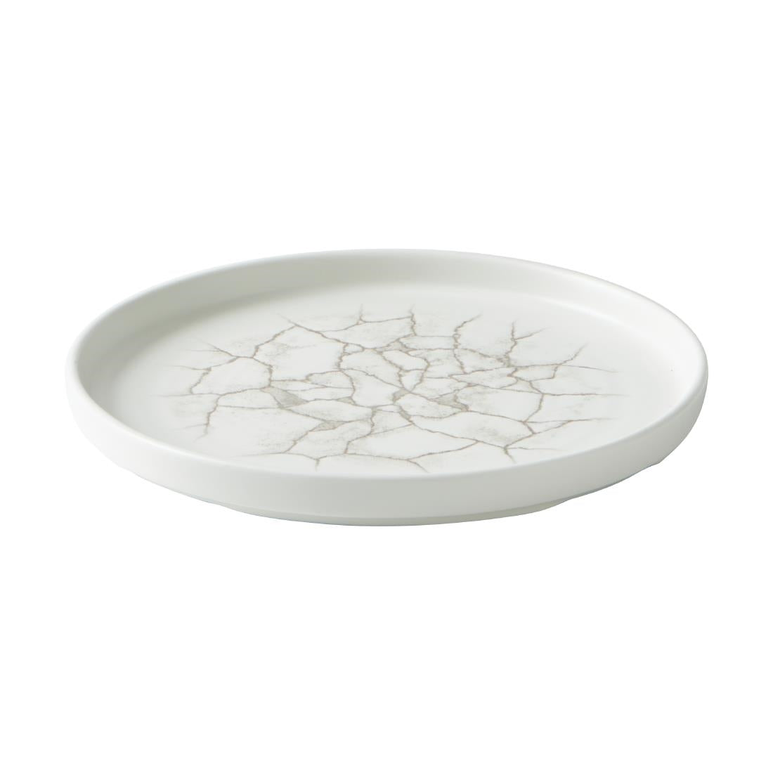 Assiettes avec rebord Churchill Studio Prints Kintsugi Agate Grey 220mm (lot de 6) — CX676