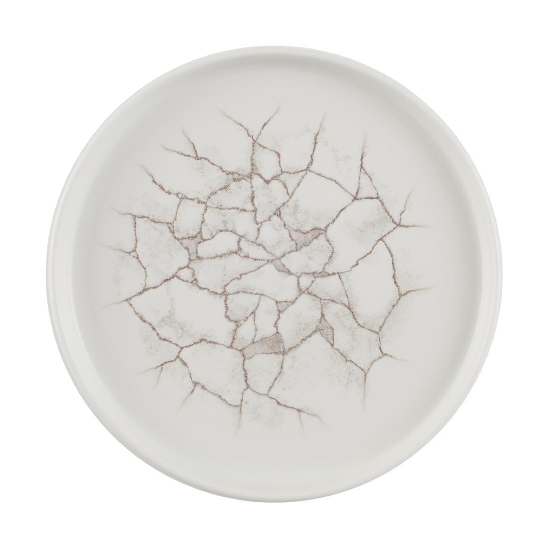 Assiettes avec rebord Churchill Studio Prints Kintsugi Agate Grey 220mm (lot de 6) — CX676