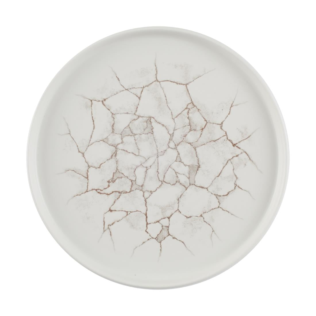 Assiettes avec rebord Churchill Studio Prints Kintsugi Agate Grey 260mm (lot de 6) — CX677