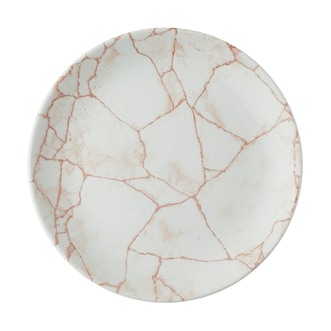 Assiettes rondes Churchill Studio Prints Kintsugi Evolve Coral 220mm (lot de 12) — CX682