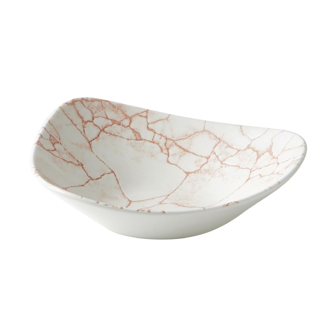Bols triangulaires Churchill Studio Prints Kintsugi Lotus Coral 228mm (lot de 12) — CX687