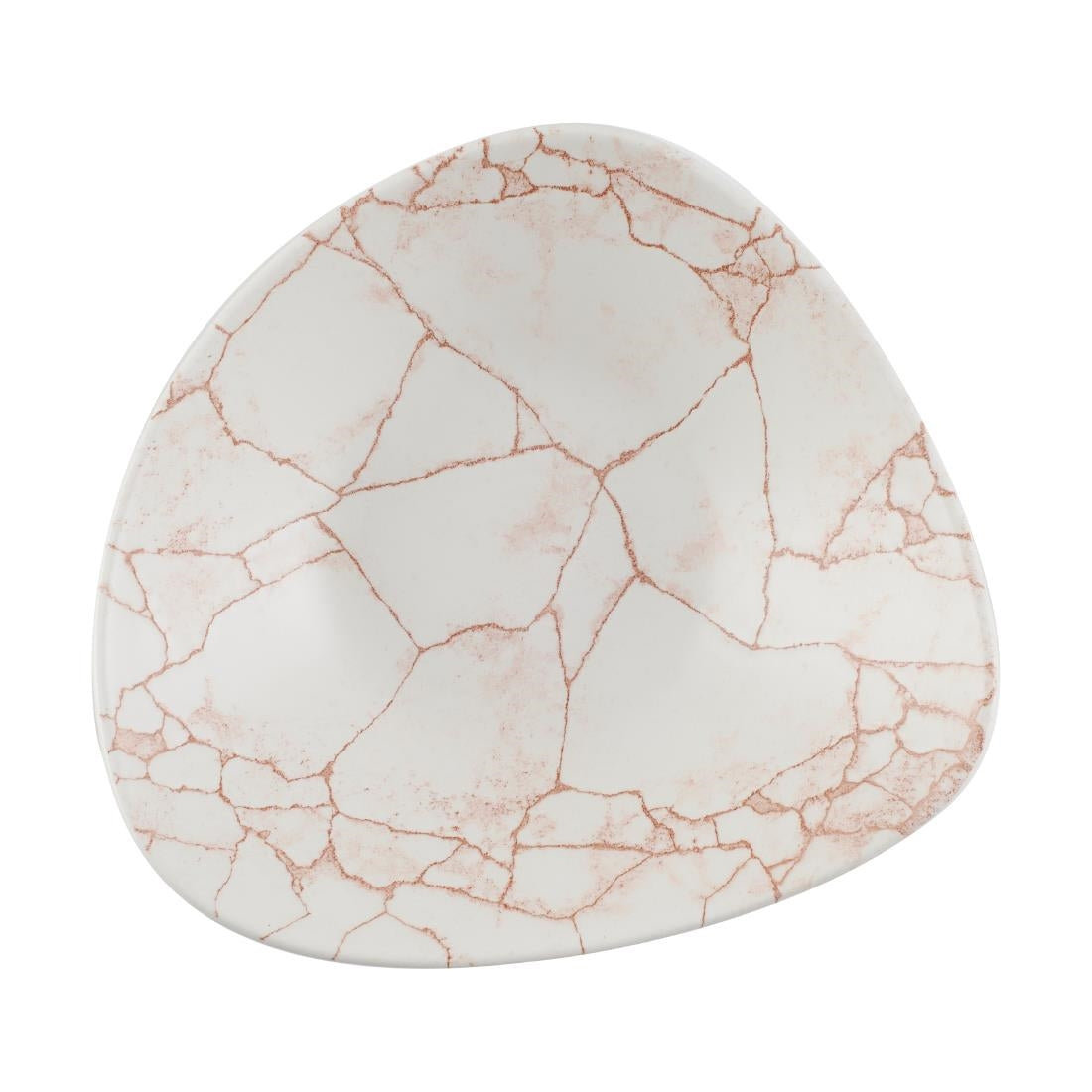 Bols triangulaires Churchill Studio Prints Kintsugi Lotus Coral 228mm (lot de 12) — CX687