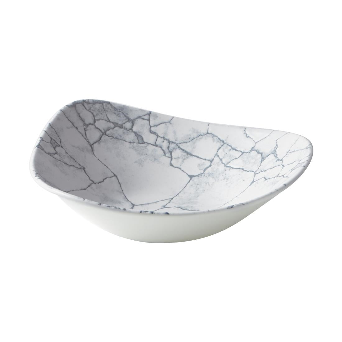 Bols triangulaires Churchill Studio Prints Kintsugi Pearl Lotus Grey 228mm (lot de 12) — CX696