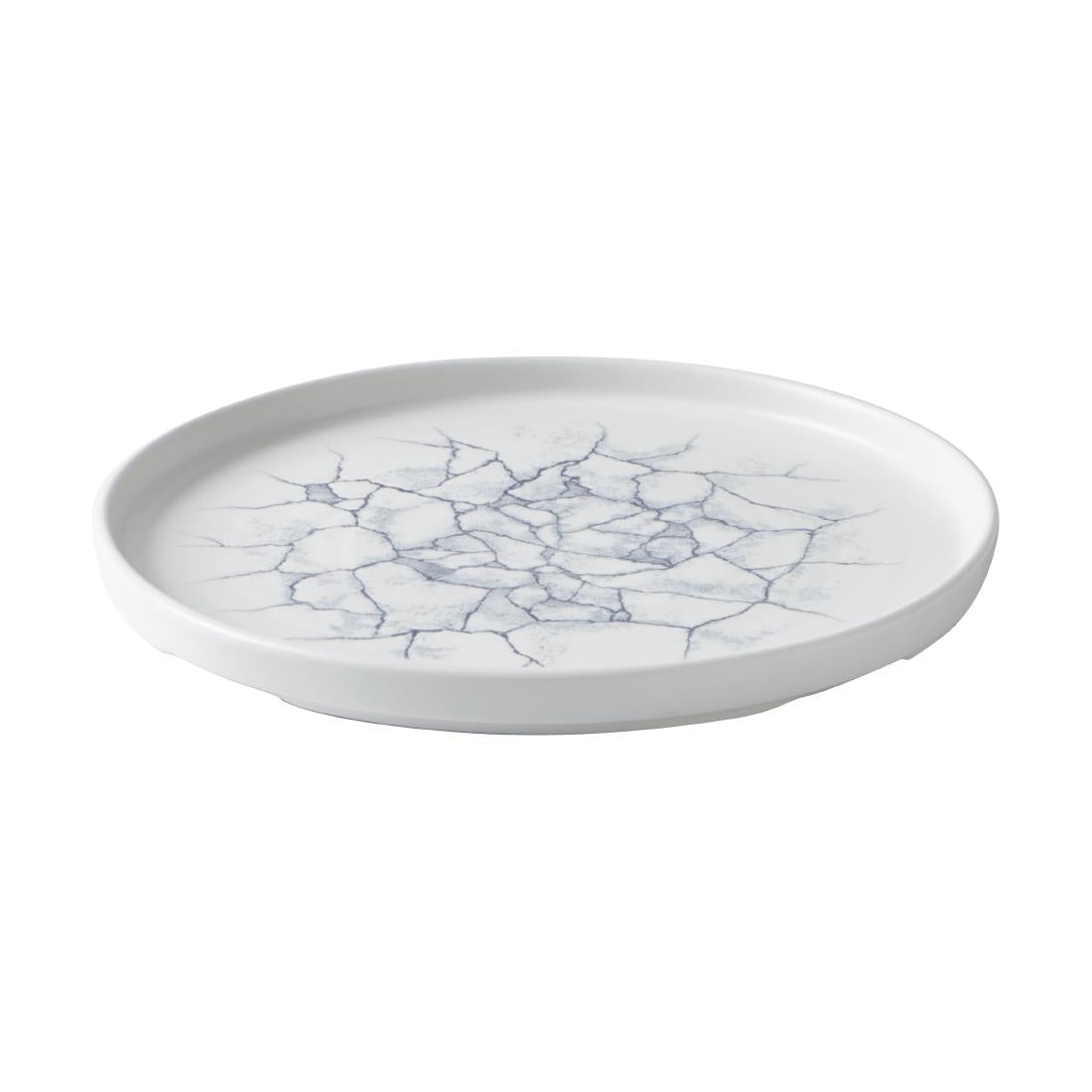 Assiettes avec rebord Churchill Studio Prints Kintsugi Pearl Grey 260mm (Lot de 6) — CX698