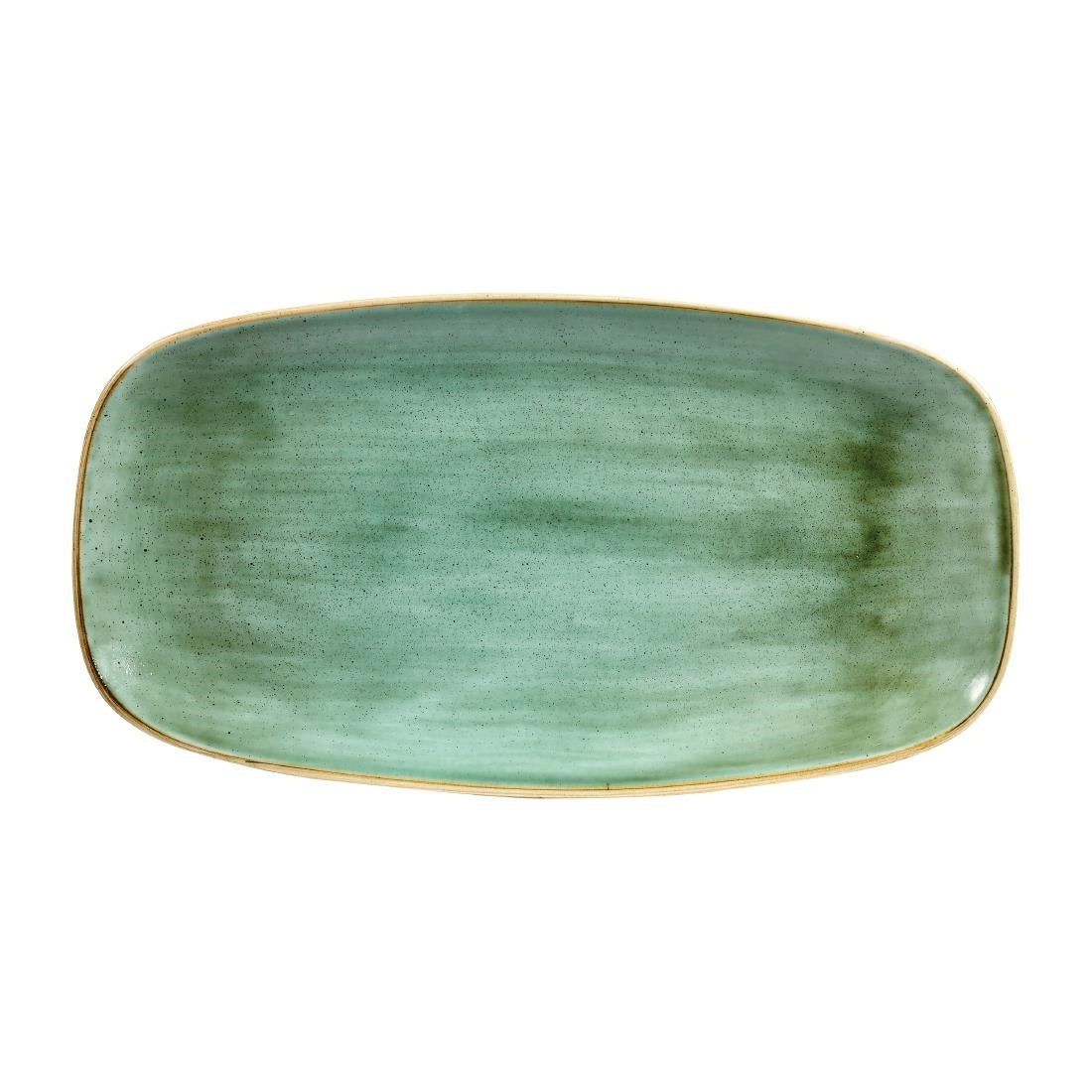 Assiettes oblongues Churchill Stonecast Samphire Green 189 x 355mm (Lot de 6) — CY101