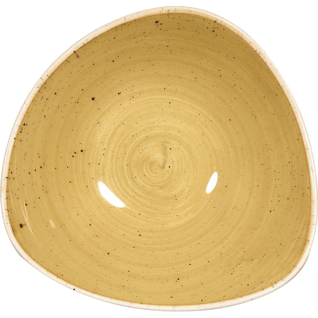 Bols triangulaires Churchill Stonecast Mustard 185mm (Lot de 12) — CY737