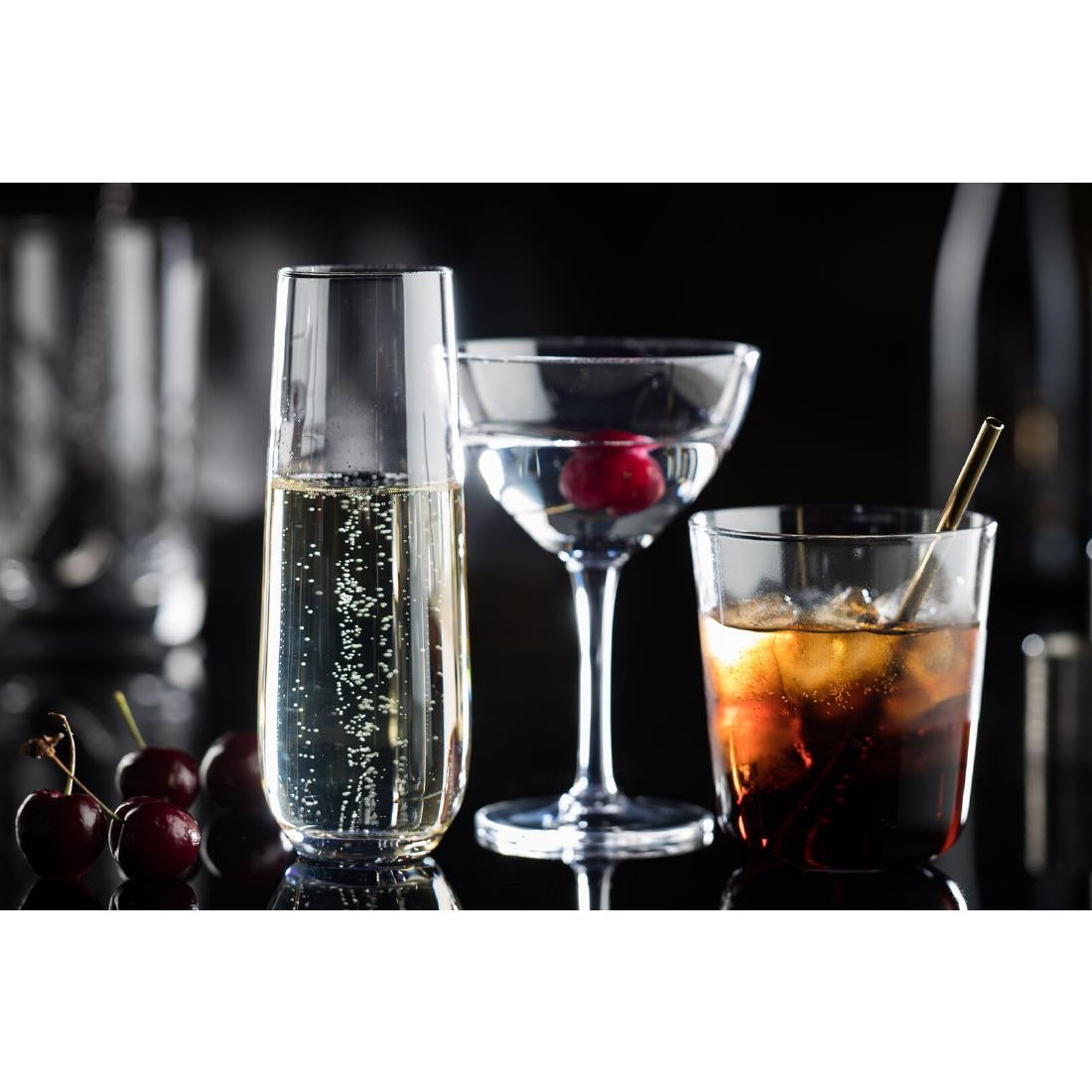 Verres à champagne Utopia Raffles 300 ml (lot de 6) — CZ058
