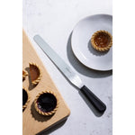 Couteau spatule à lame droite Hygiplas noir 255mm — D406