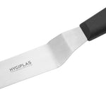Couteau spatule coudé Hygiplas noir 190mm — D410
