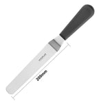 Couteau spatule coudé Hygiplas noir 190mm — D410