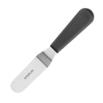 Couteau spatule coudé Hygiplas noir 100mm — D420