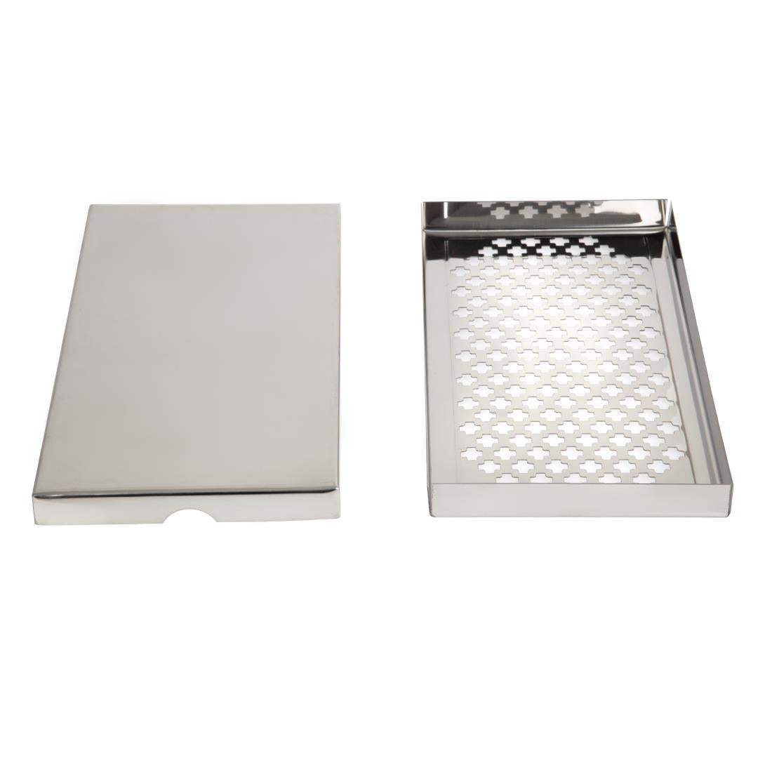 Bac récepteur de bar inox Beaumont 300 x 150mm — D825