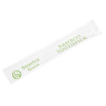 Cure-dents en bambou biodégradables emballés individuellement Swantex (lot de 1000) — DA015