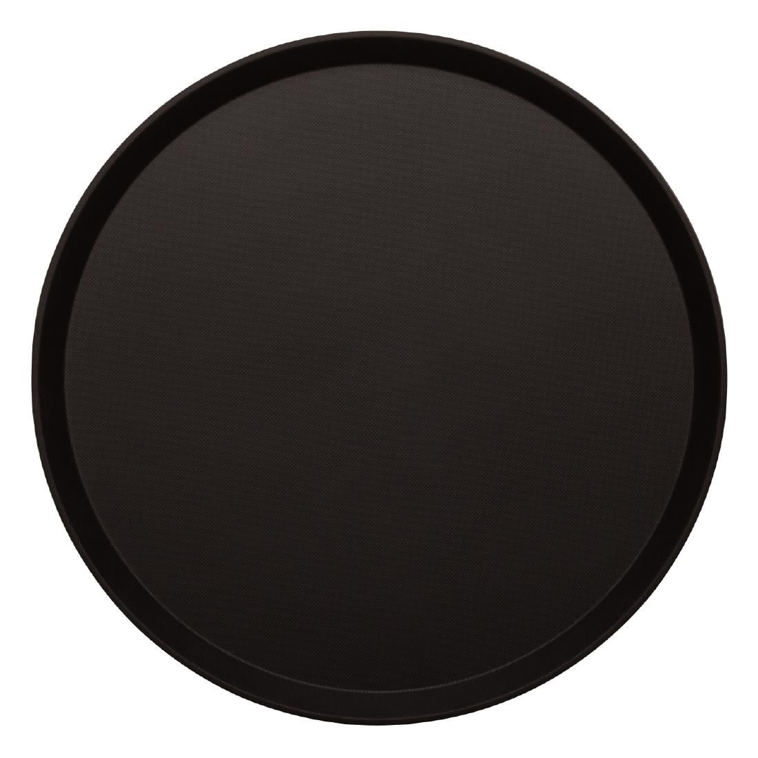 Plateau rond fibre de verre antidérapant Treadlite Cambro noir 40,5 cm — DB004