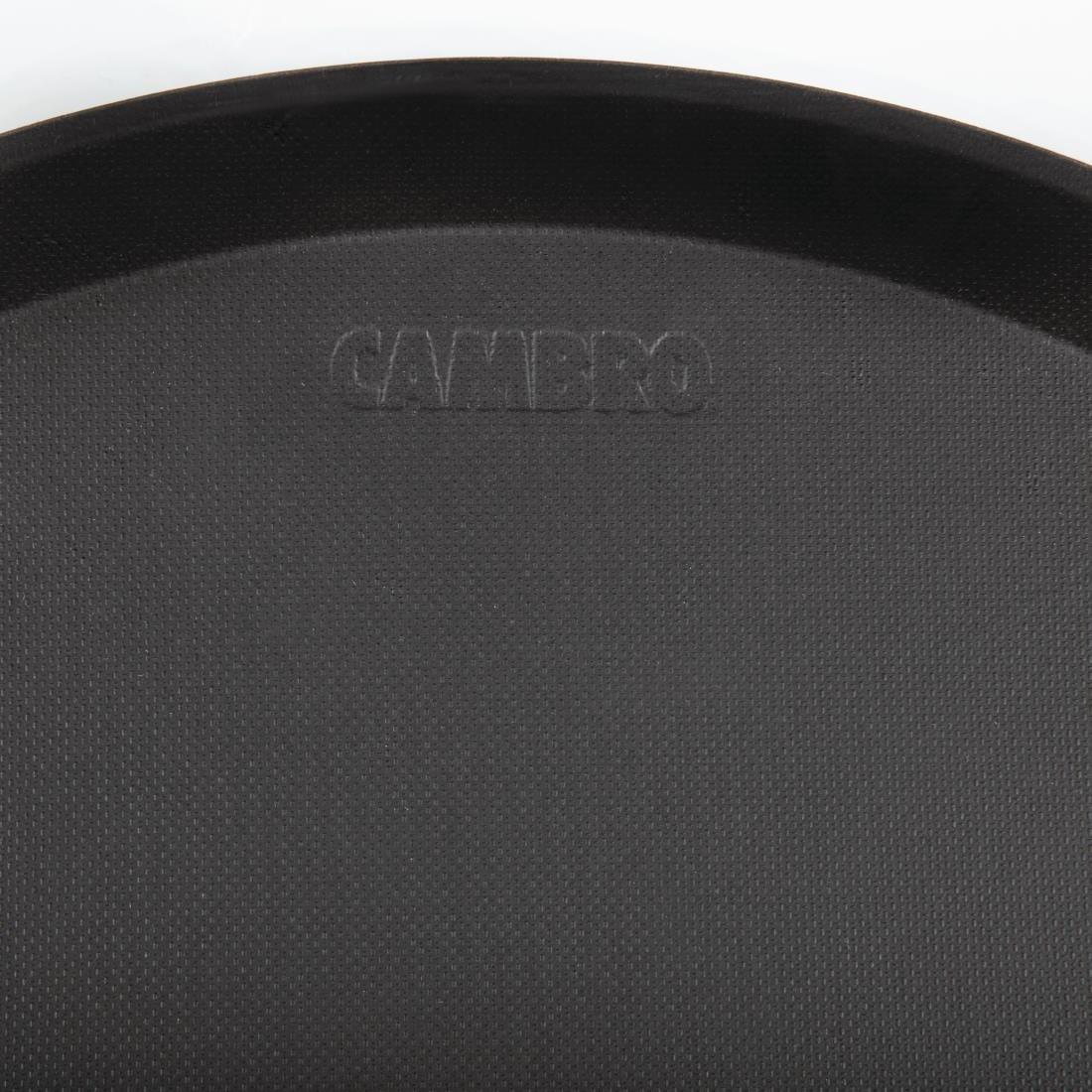Plateau rond fibre de verre antidérapant Treadlite Cambro noir 40,5 cm — DB004
