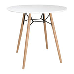 Table ronde blanche Bolero Arlo 798mm — DB218