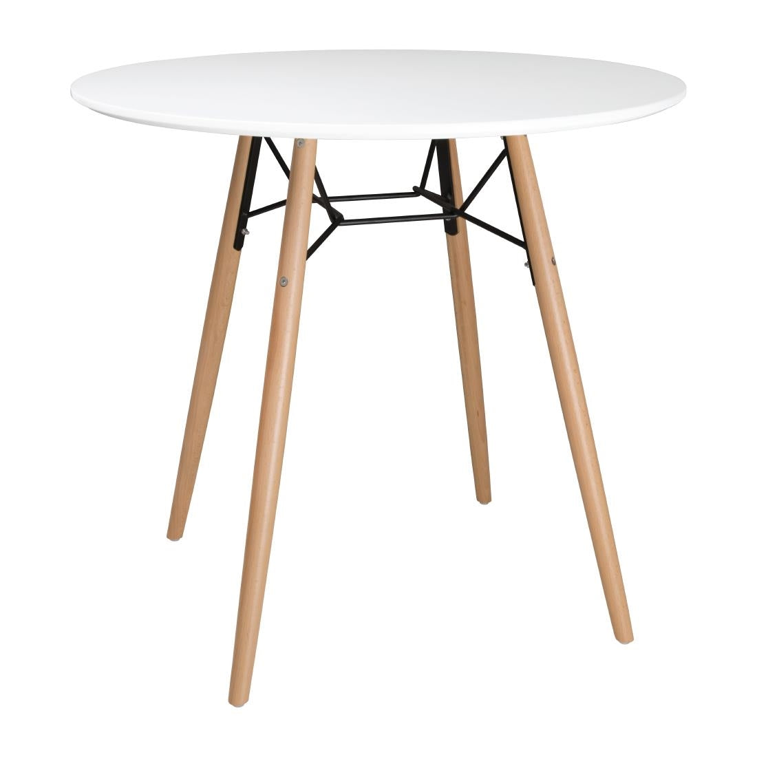Table ronde blanche Bolero Arlo 798mm — DB218