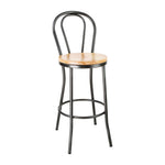 Tabouret haut Bolero Clarisse gris métal — DC179
