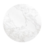Plateau de table rond effet marbre Bolero blanc 600mm — DC300