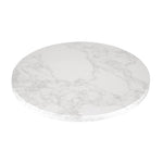 Plateau de table rond effet marbre Bolero blanc 600mm — DC300