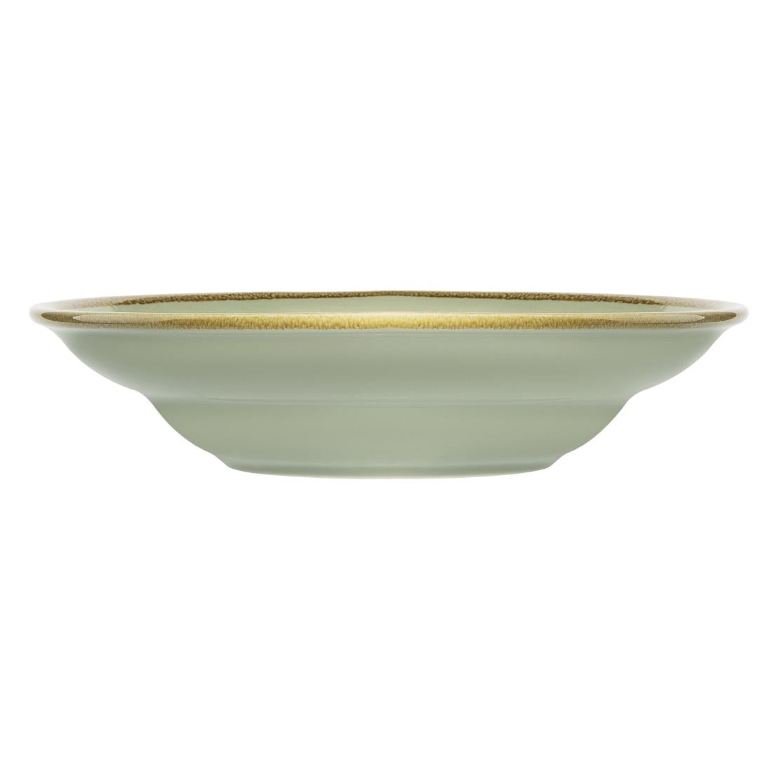 Assiettes à pâtes Olympia Kiln couleur Mousse 250mm (Lot de 4) — DC307