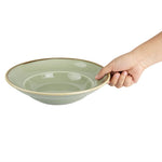 Assiettes à pâtes Olympia Kiln couleur Mousse 250mm (Lot de 4) — DC307