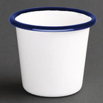 Pots à sauce en acier émaillé bleu et blanc Olympia 114ml (Lot de 6) — DC383
