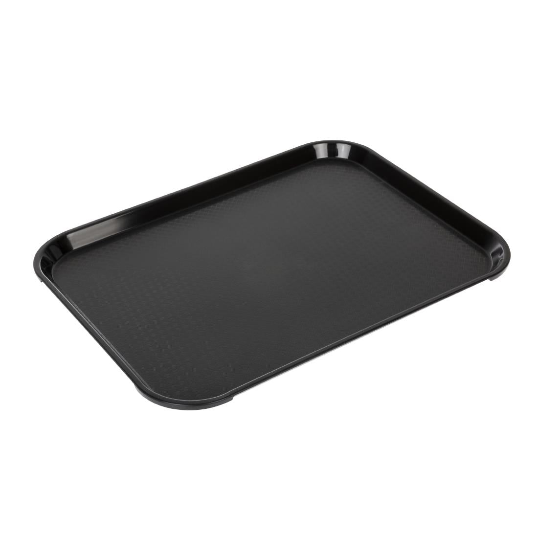 Plateau en polypropylène Fast Food Cambro noir 410 mm — DE312
