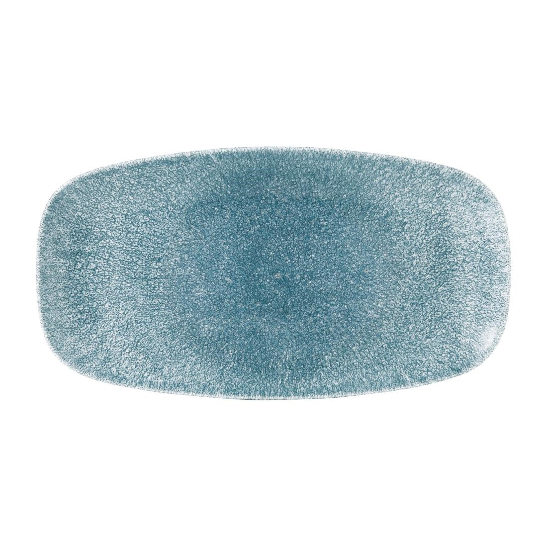 Assiettes oblongues Churchill Studio Prints Raku Oblong Topaz Blue 298mm (Lot de 12) — DE881
