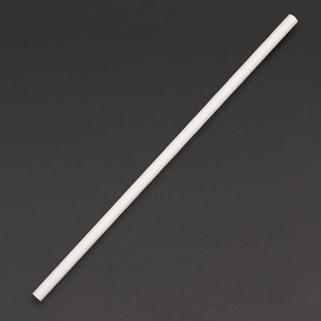 Pailles en papier compostables Fiesta Compostable blanches (lot de 250) — DE925
