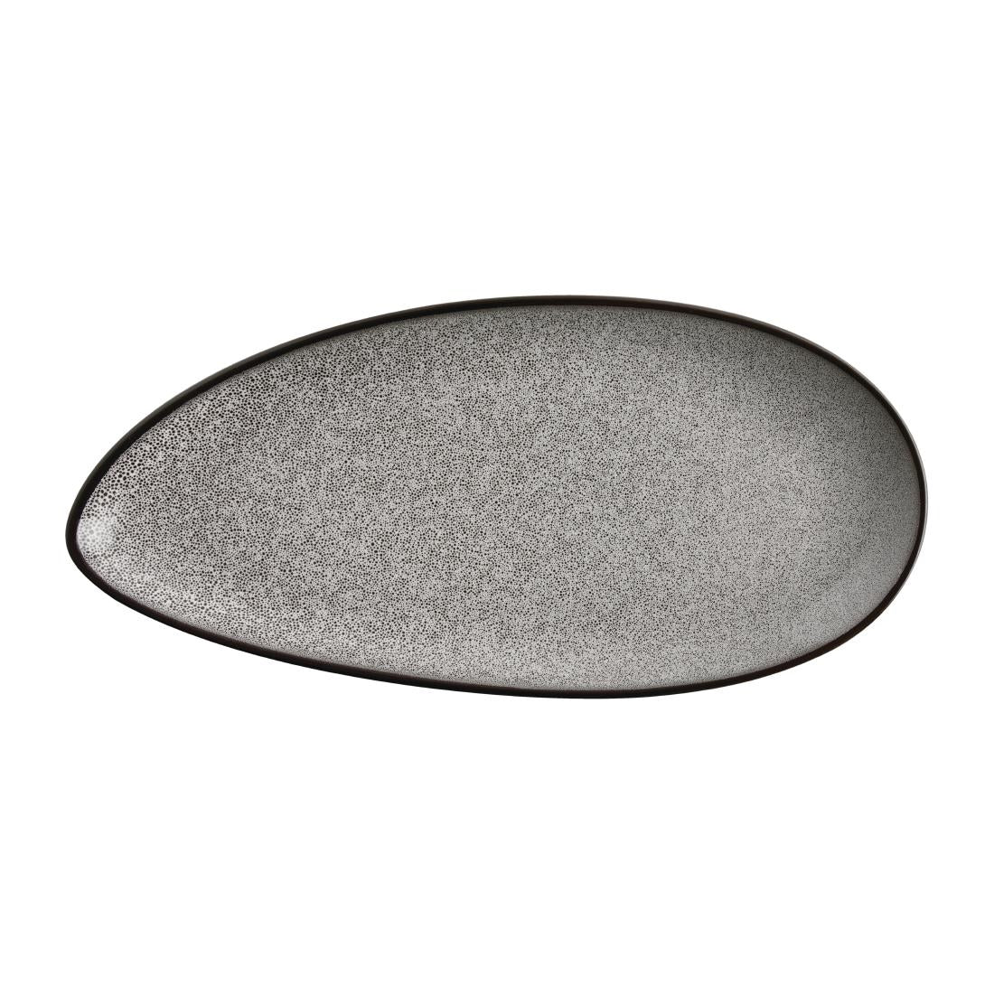 Assiettes feuille Olympia Mineral 255mm (lot de 6) — DF180