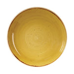 Assiettes coupes rondes Churchill Stonecast Mustard Seed Yellow 248mm (Lot de 12) — DF787